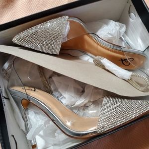 Windsor Clear/Rhinestones high heels